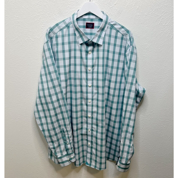 UNTUCKit Other - Untuckit Shirt Mens XXXL Button Down Long Sleeve Check Plaid Casual Dress Green
